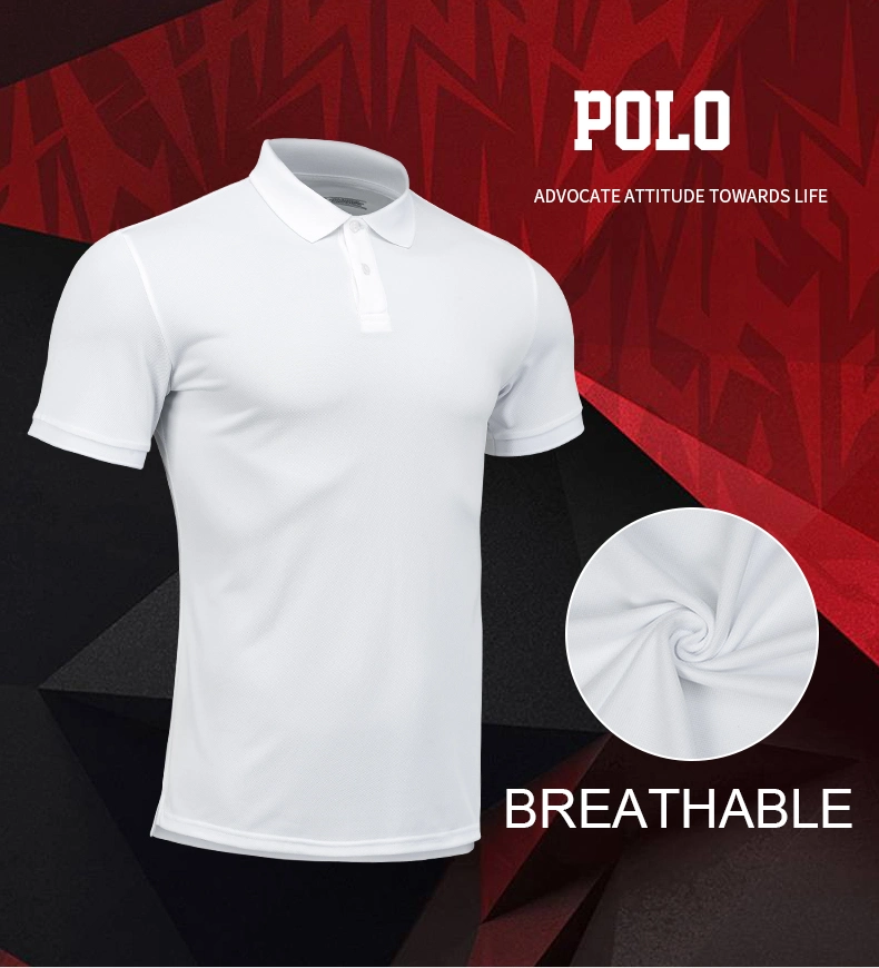 Pure Color Polo Shirts Shorts Sleeves Casual Sports Style Tops for Men