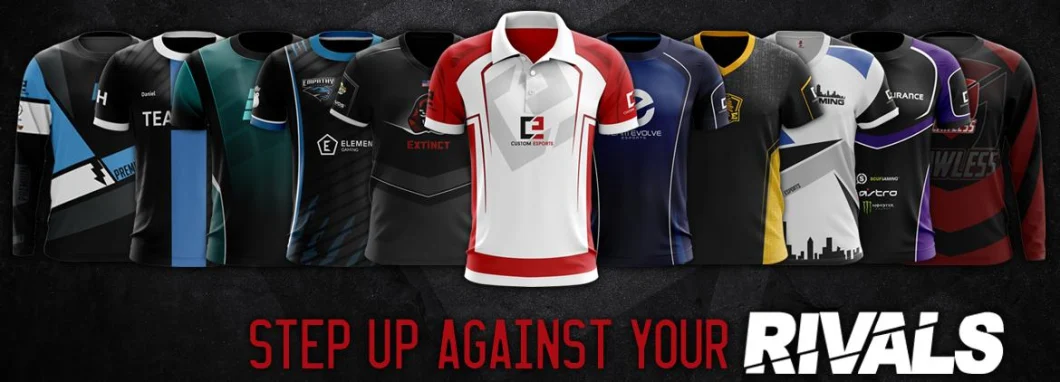Customized Sublimation Esports Jersey Gaming Shirt E-Sports Wear