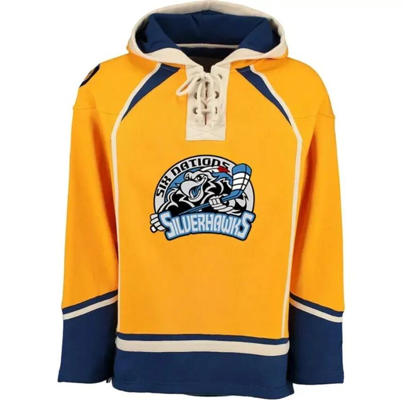 76mcustom Embroidery Hockey Hoodie Sublimation Ice Hockey Jerseys