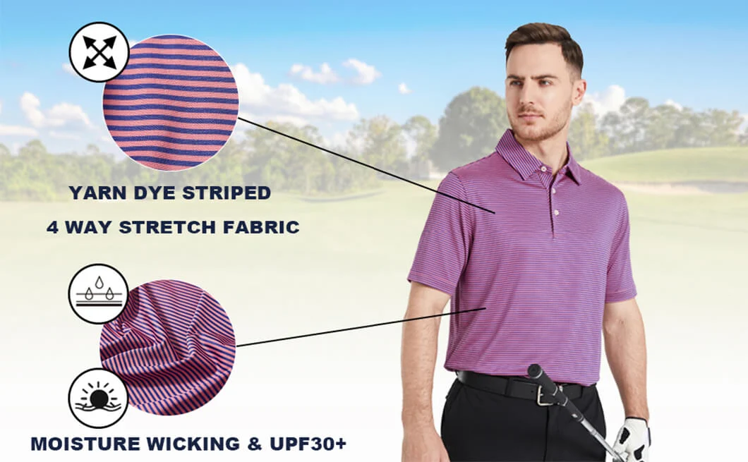 Custom Design Your Own Brand Black Golf Uniform Men Clothing Cotton Polyester Sports Wear Polo Shirts