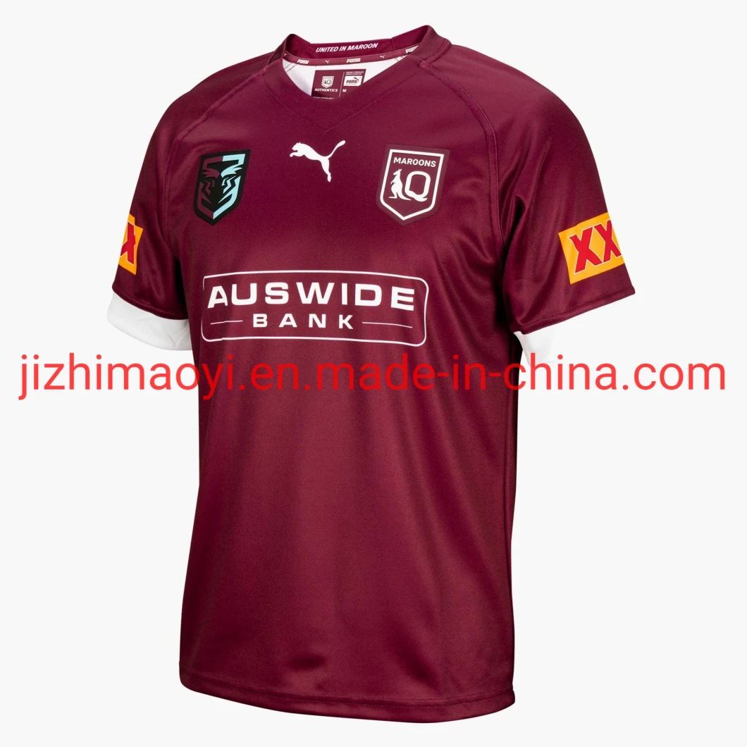 Wholesale 2021 Nrl Season Jersey Qld Maroons State of Origin Toddler Home Away Rugby Shirt