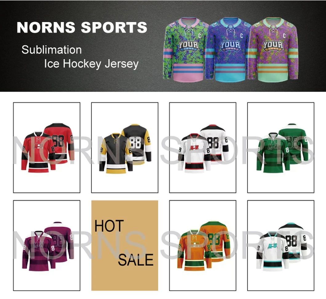 Custom Logo Sublimated Sportswear Design Your Own Print Ice Hockey Jerseys