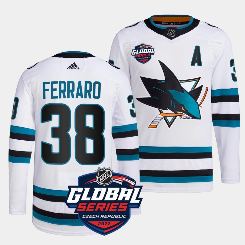Wholesale N-Hl Hockey Jersey 2022 Global Series Custom San Jose Sharks Primegreen #00 White Jersey
