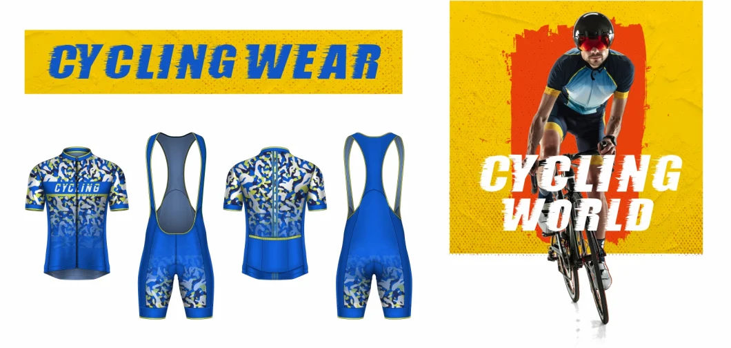 Full Custom UV-Protection 3/4 Hidden Zipper Cycling Sports Wear with Custom Team Name and Logo Print