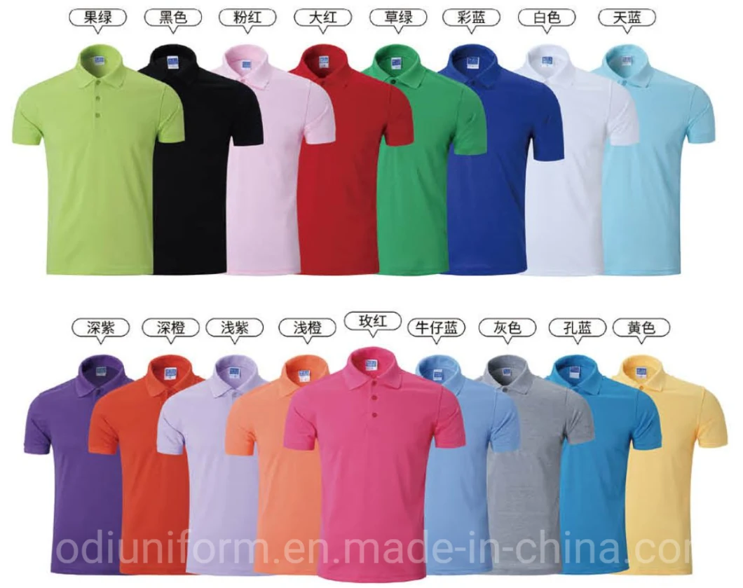 High Quality Stock Polo T-Shirt Embroidered Cotton Mens Golf Short Sleeve Polo Shirt Sport Tshirt with Custom Logo
