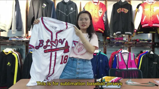 Custom Baseball Jersey Embroidery Logo Sublimation Design Mens Baseball Shirt