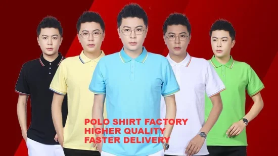 High Quality Stock Polo T-Shirt Embroidered Cotton Mens Golf Short Sleeve Polo Shirt Sport Tshirt with Custom Logo