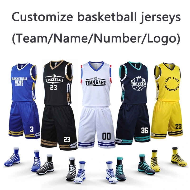 Custom Design Sublimated Basketball Jersey Basketball Uniform Tracksuit Shooting Shirts Outfit with Your Own Logo