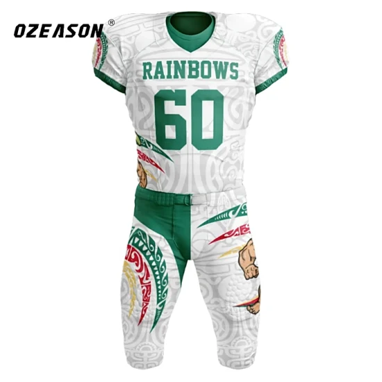 Custom Design College American Football Jerseys Plain White American Practice Football Jersey