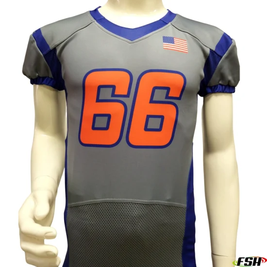 New Style Custom Made Sublimated Best Price Breathable American Football Jersey